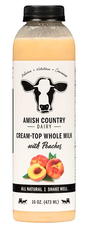 Cream-Top Whole Milk with Peaches Cream-Top Whole Milk with Peaches